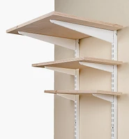 Wall Standards for Heavy-Duty Powder-Coat Steel Shelving System