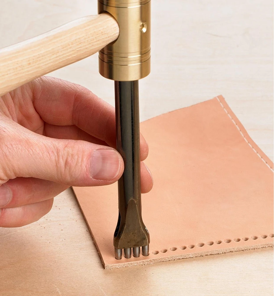 Multi-Hole Punch for Leather Lacing