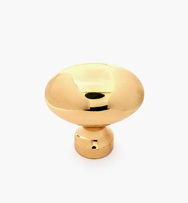 Solid Brass Oval Knob from Belwith