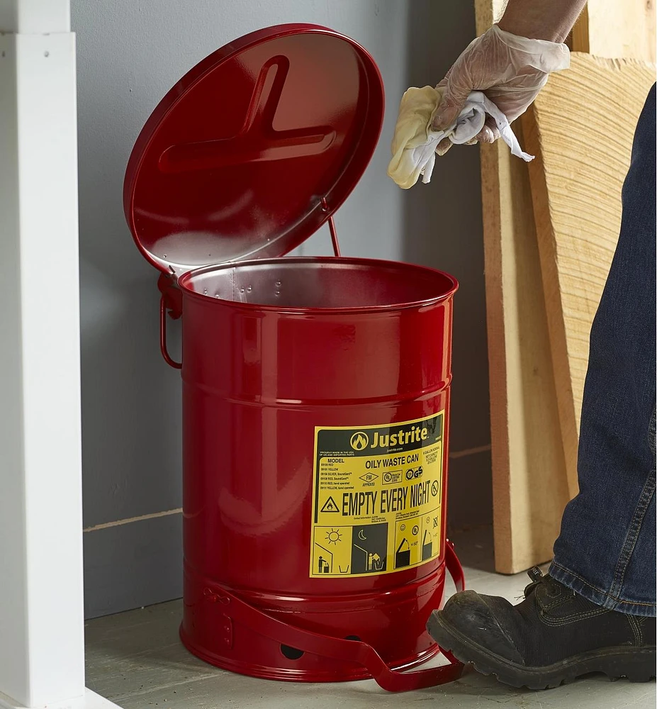 Metal Can for Flammable Waste