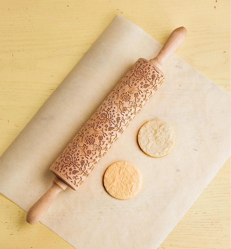 Folklore Embossing Rolling Pin