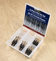 Set of 10 Countersink/Counterdrill Pilot Bits