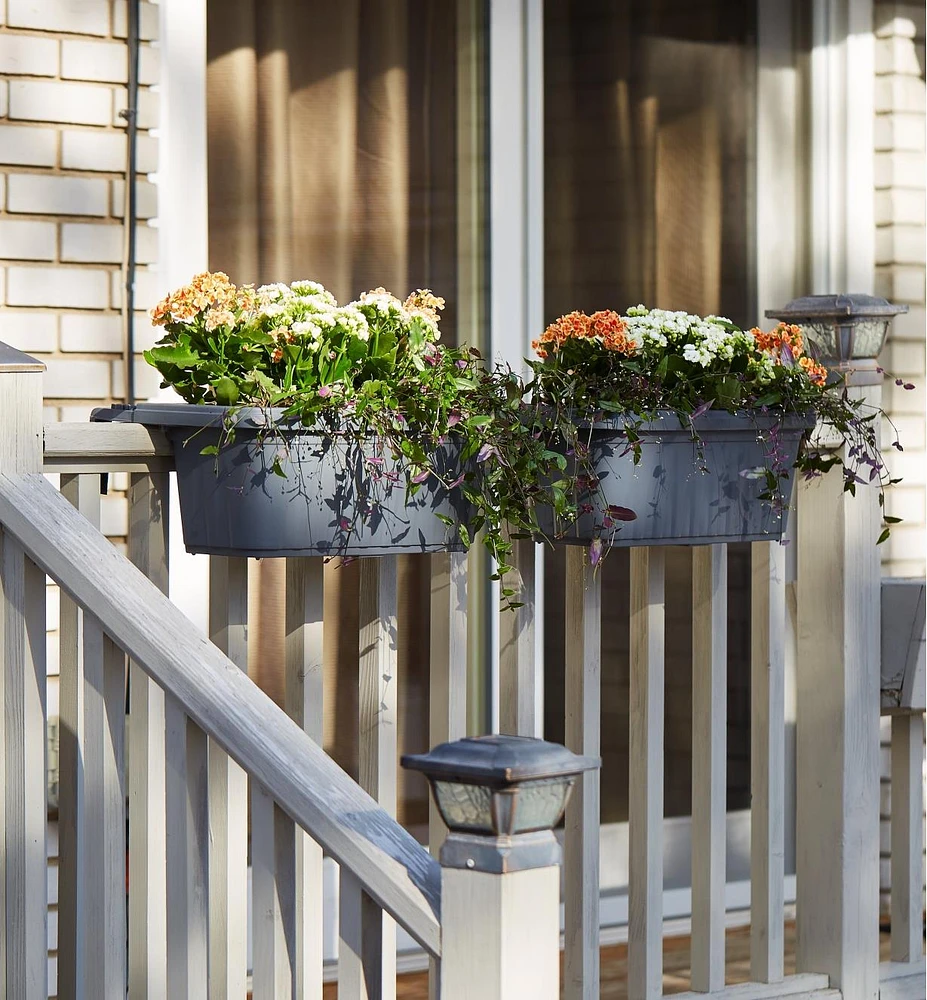 Jardinières pour balustrade et clôture