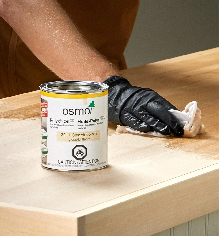 Huile-cire dure Osmo Polyx, brillante