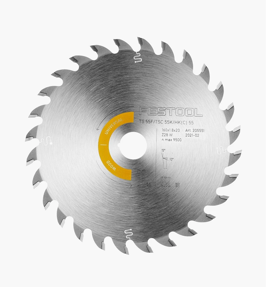 Universal Saw Blade for Festool TSC 55 K