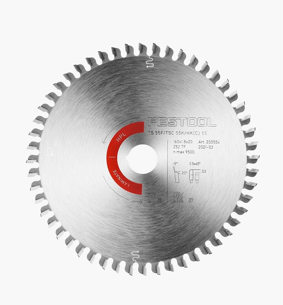 Laminate/HPL Saw Blade for Festool TSC 55 K