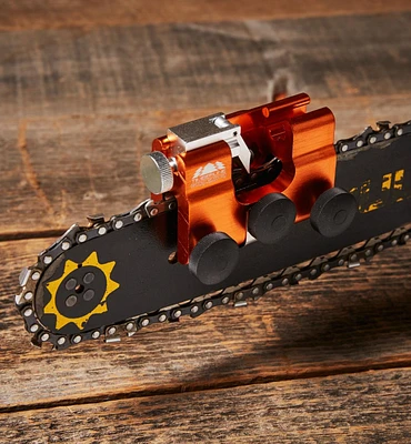 Hand-Crank Chain-Saw Sharpener