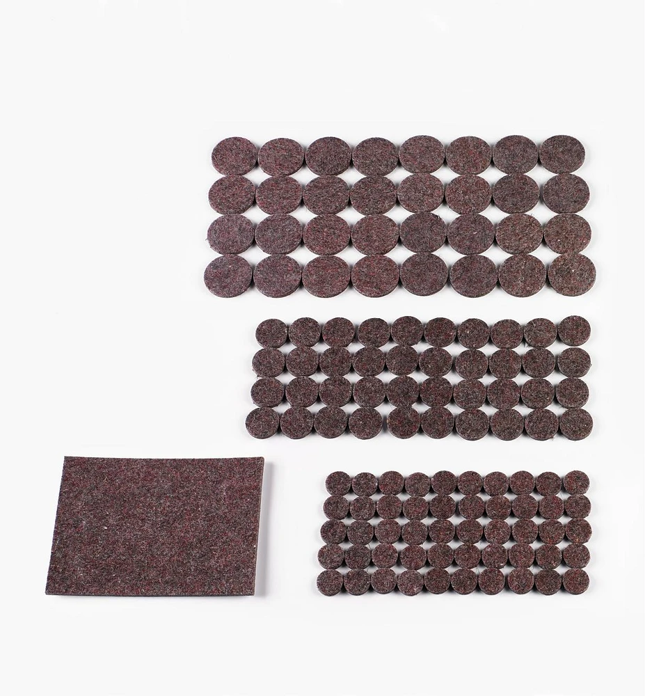 123-Piece Set of Wool-Blend Furniture Pads