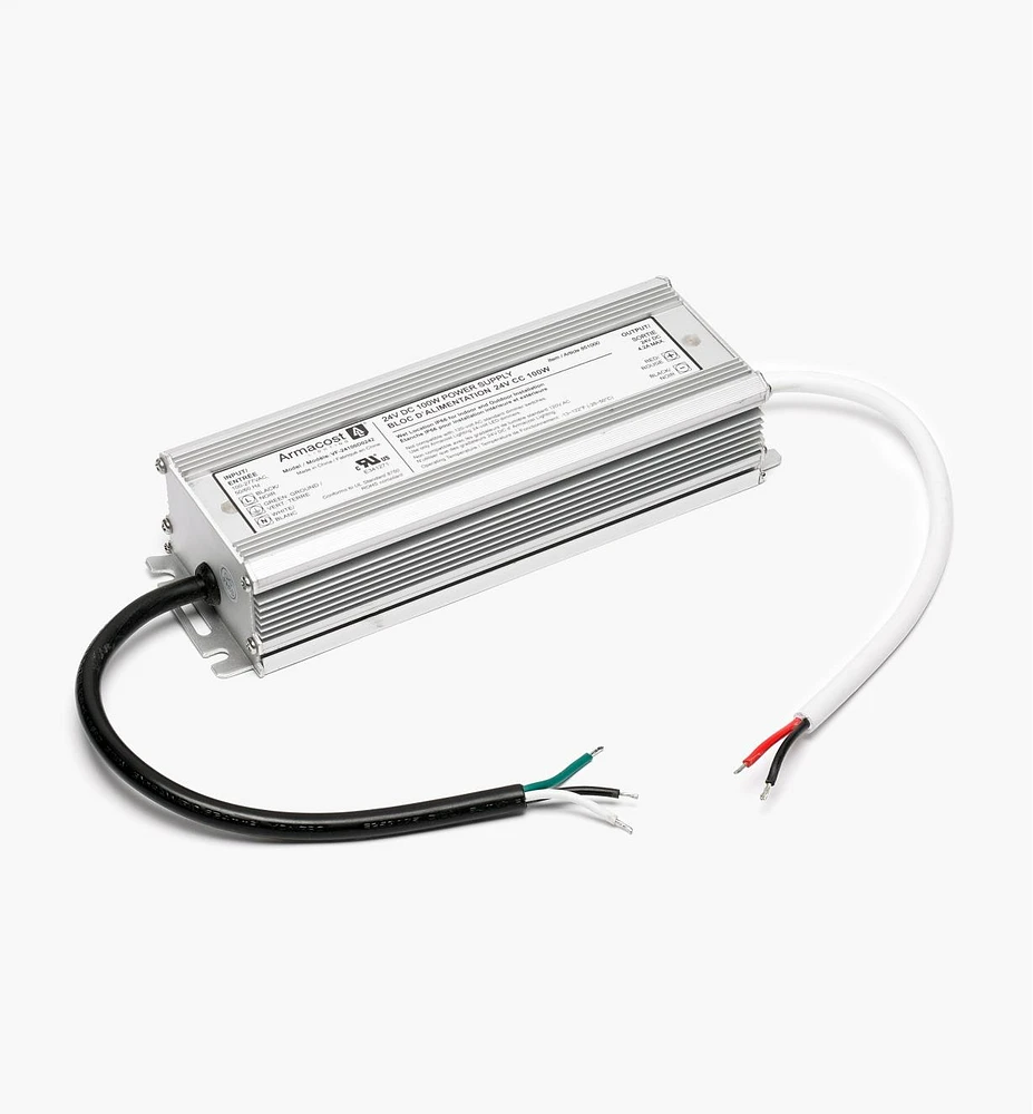 Transformateurs 24 V pour luminaires-rubans à DEL blanches et couleur réglable l'intérieur l'extérieur