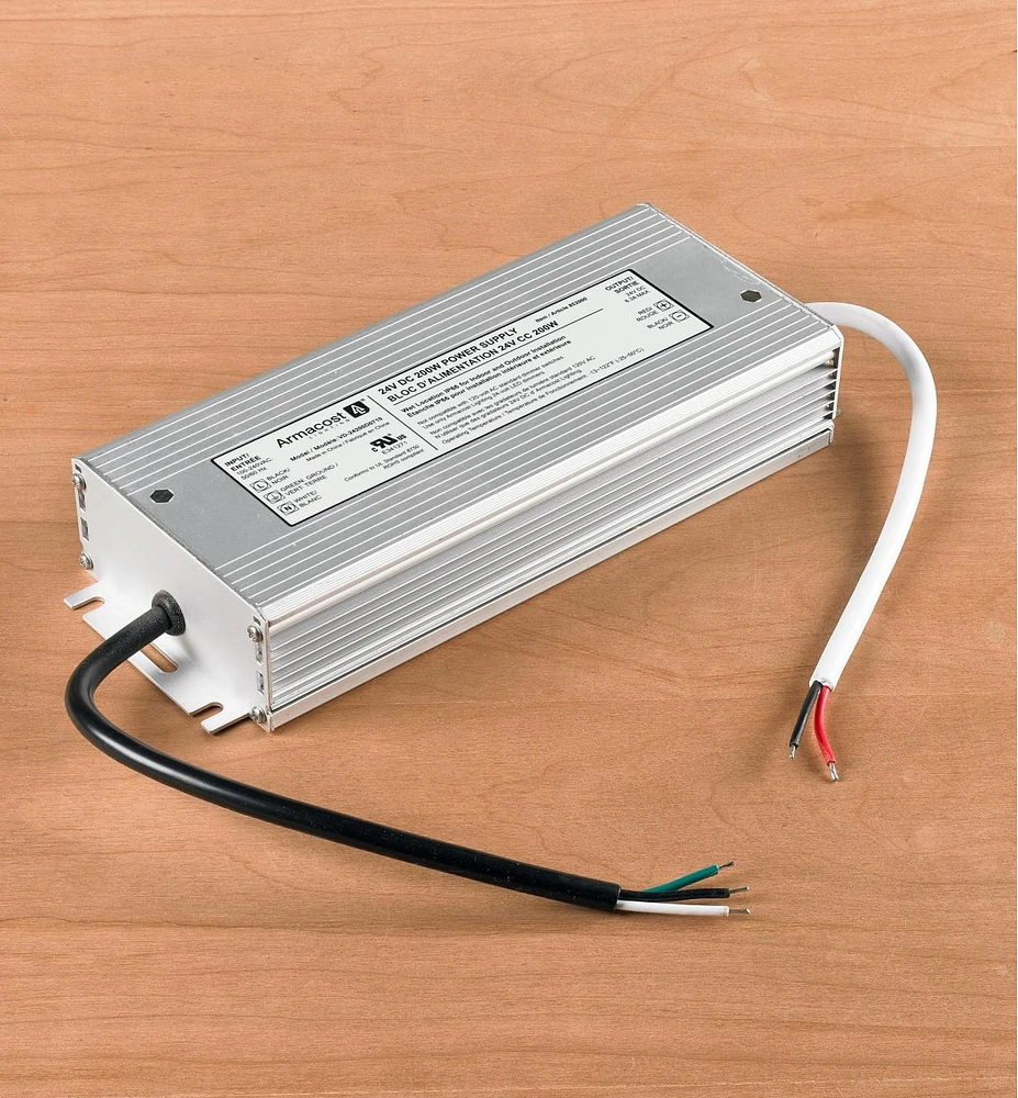 Transformateurs 24 V pour luminaires-rubans à DEL blanches et couleur réglable l'intérieur l'extérieur