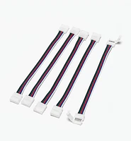 6" Wire-Lead Connectors for RGB+W LED Tape Lights