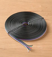 22 ga. Five-Conductor Flat Ribbon Wire for RGB+W LED Tape Lights