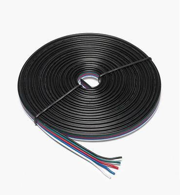 22 ga. Five-Conductor Flat Ribbon Wire for RGB+W LED Tape Lights