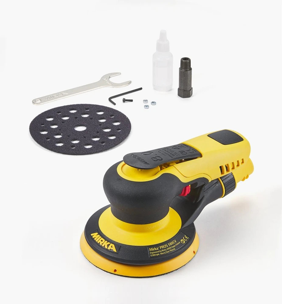 Mirka PROS 5" Pneumatic Sander, 8mm Orbit