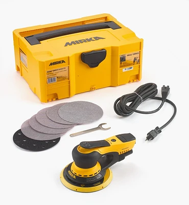 Mirka DEROS 6" Random-Orbit Electric Sander, 2.5mm Orbit, with Systainer Case