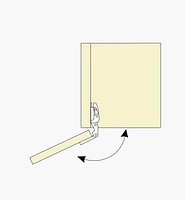 Blum Standard 155° Soft-Close Clip-Top Inset Hinges