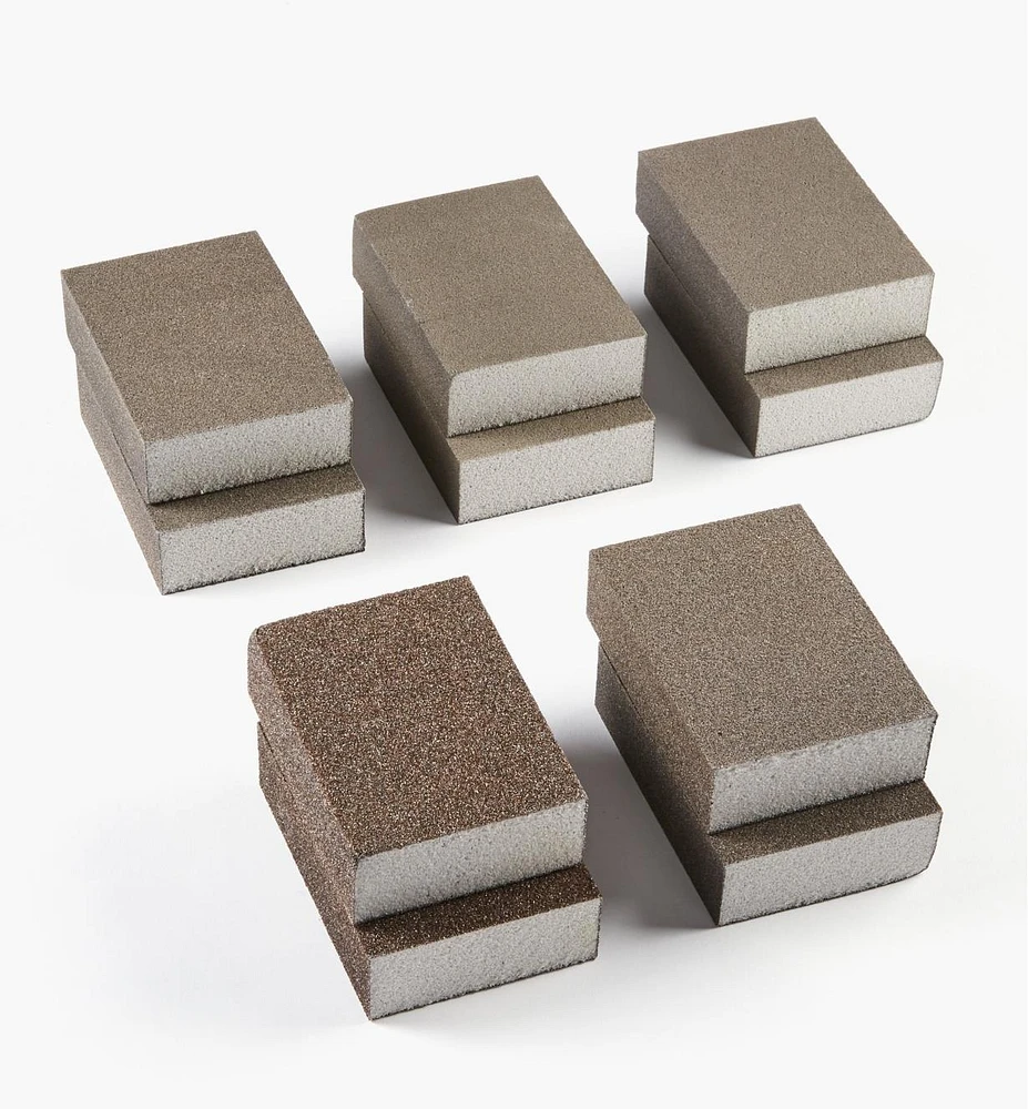 10-Pc. Sample Pack of Mirka Four-Sided Abrasive Sponges