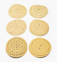 12-Pc. Sample Pack of Mirka 6" 50-Hole Gold Multifit Grip Discs