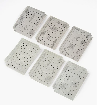 18-Pc. Sample Pack of Mirka Iridium 3" × 5" 54-Hole Grip Sheets