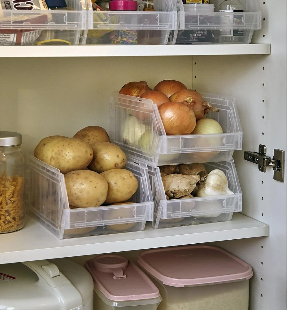 Stackable Light-Duty Storage Bins