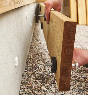 Cales d'espacement pour terrasse