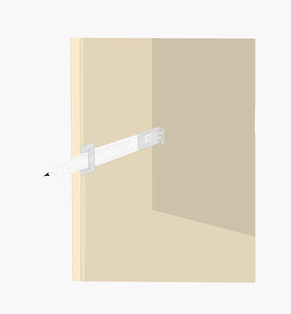 Supports de coulisses 31J32 pour armoire à cadre