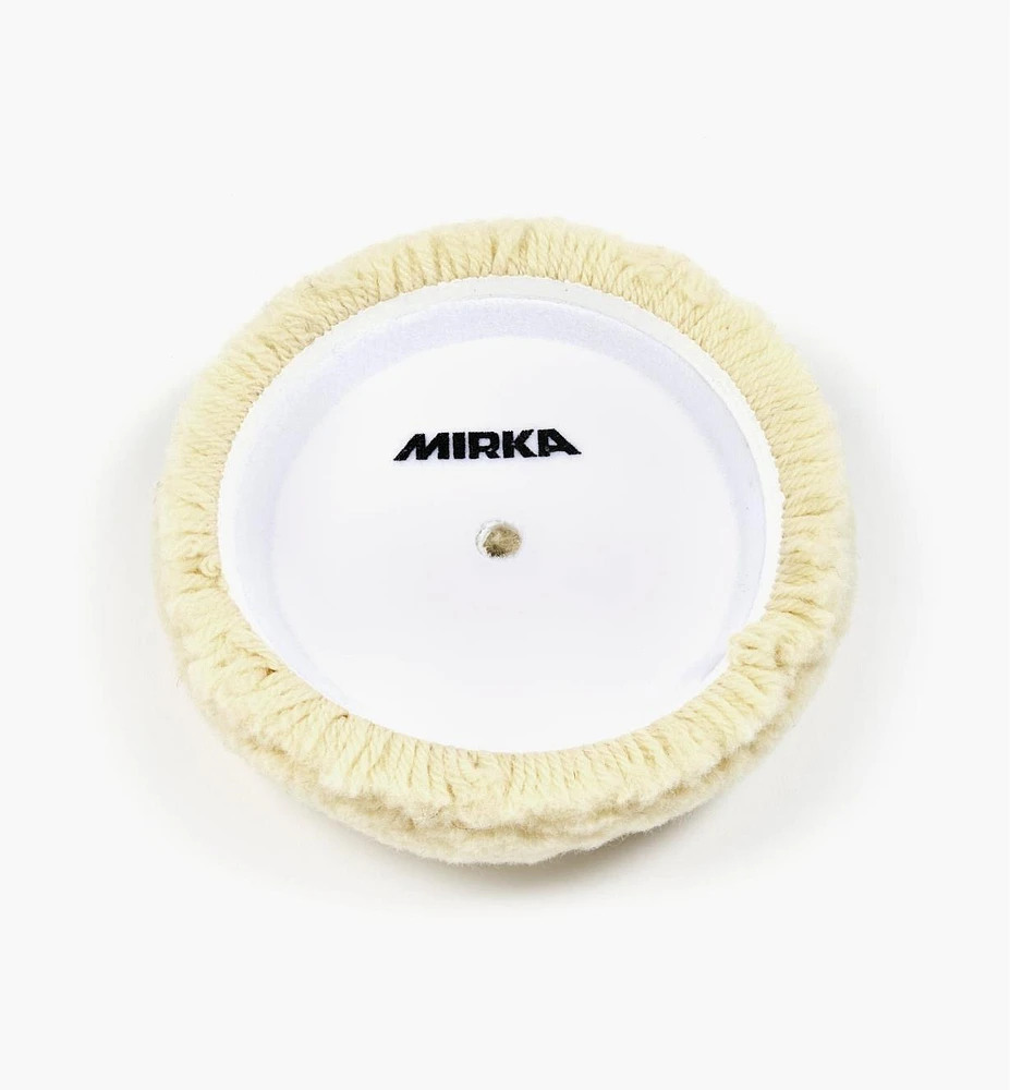 Mirka 6" × 1" Twisted Wool Pad (Cutting)