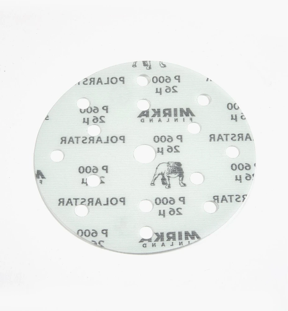 Disques abrasifs autoagrippants à 15 trous Mirka Polarstar, 6 po