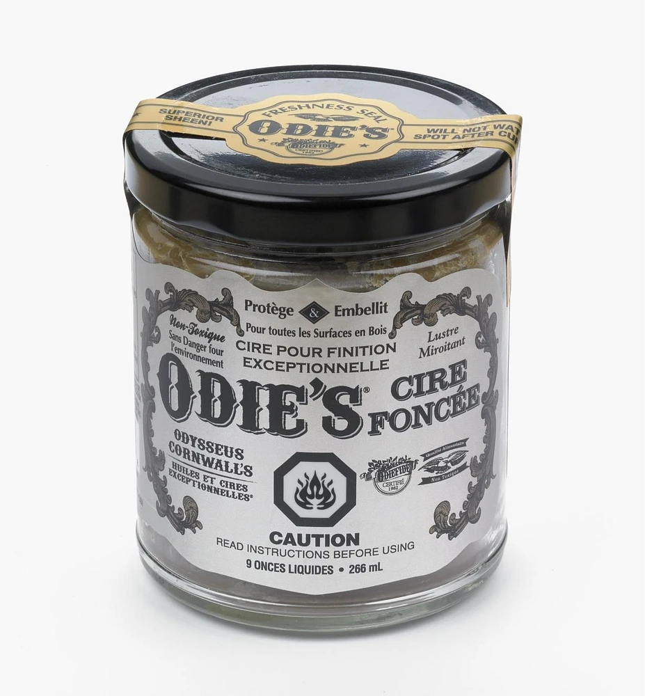 Cire foncée pour le bois Odie's