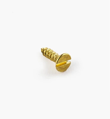 1/4" #1 Flat-Head Brass Screws