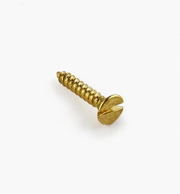 3/8" #1 Flat-Head Brass Screws