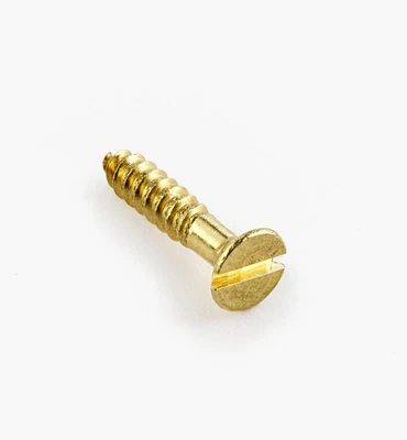 1/2" #3 Flat-Head Brass Screws