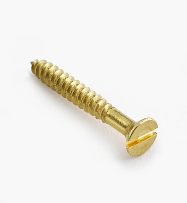 3/4" #3 Flat-Head Brass Screws