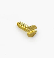 8" #4 Flat-Head Brass Screws