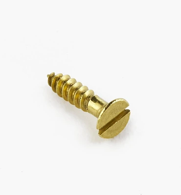 1/2" #4 Flat-Head Brass Screws