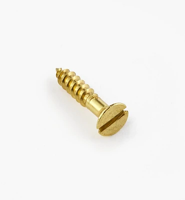 5/8" #5 Flat-Head Brass Screws