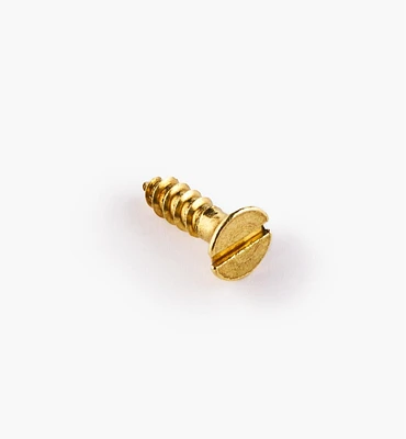 1/2" #6 Flat-Head Brass Screws