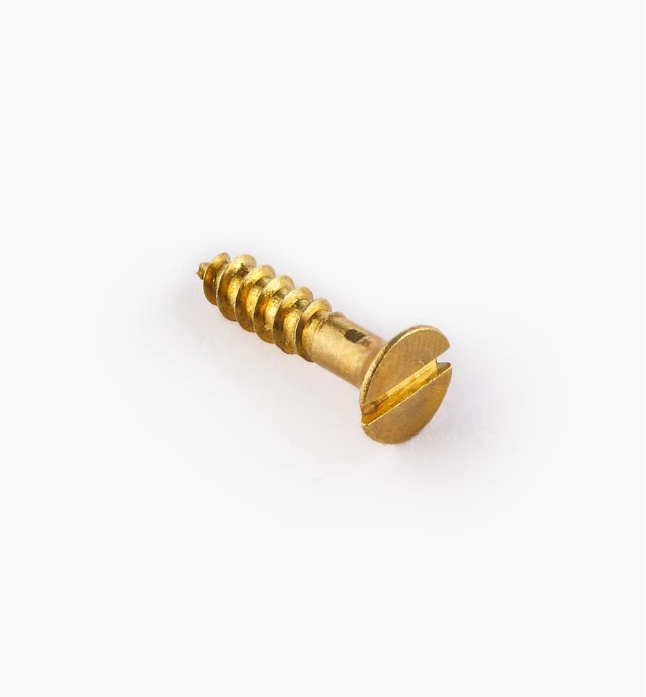 5/8" #6 Flat-Head Brass Screws