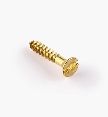 4" #6 Flat-Head Brass Screws