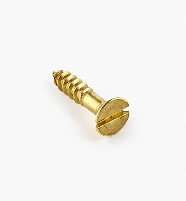 4" #8 Flat-Head Brass Screws