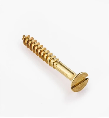 2" #10 Flat-Head Brass Screws