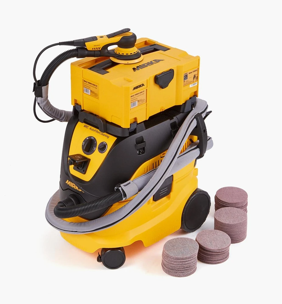 Mirka DEROS 5"/5mm Electric Sander & Dust Collector Kits