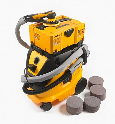 Mirka DEROS 6"/2.5mm Electric Sander & Dust Collector Kits