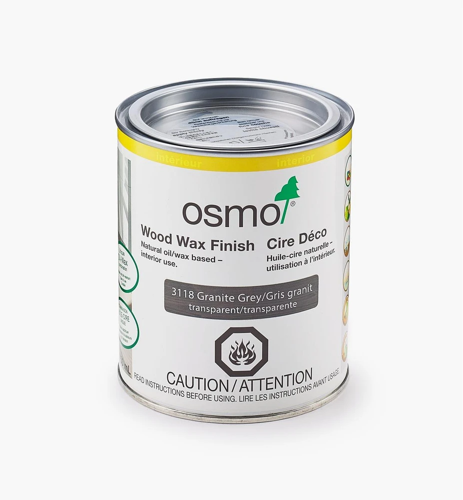 Osmo Granite Gray Wood Wax Finish