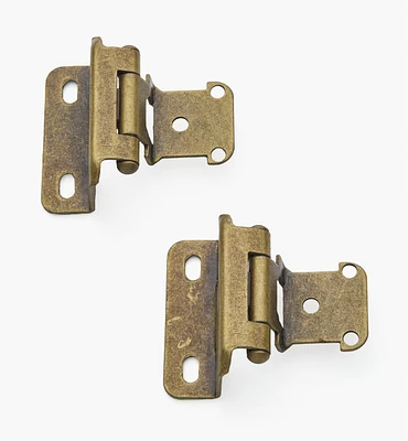 Antique Brass Full-Wrap Hinges