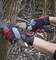 Trois paires de gants en suédine de pointure universelle