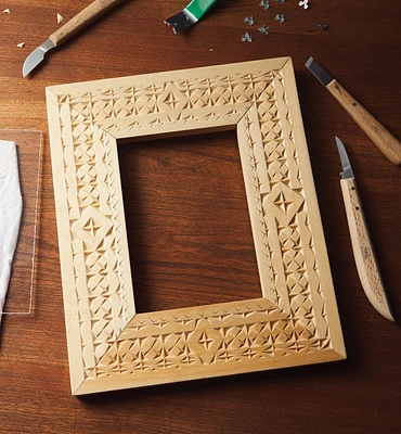 Make It Yourself Chip Carving a Picture Frame Kit