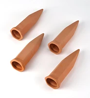 Set of 4 Terra Cotta Watering Spikes