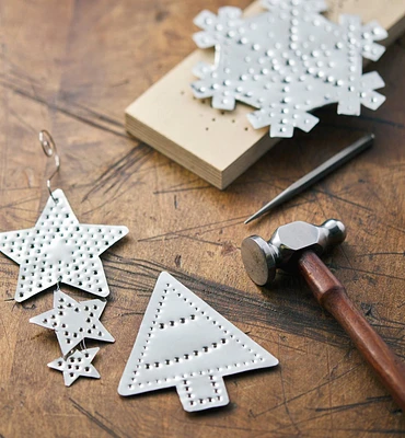 Make It Yourself Pierced-Tin Ornaments Kit