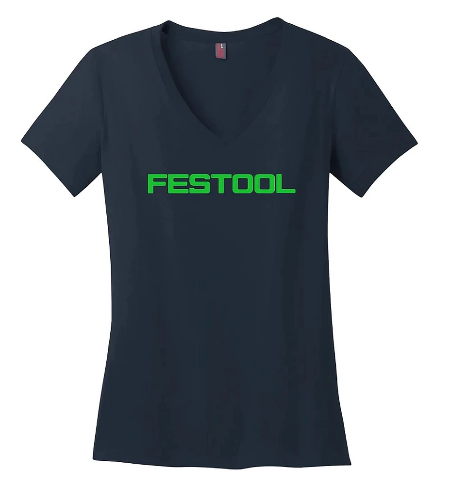 T-shirt à encolure en V pour femme Festool